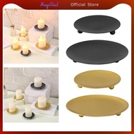 MagiDeal Simple Pillar Candle Holder Candlestick Tea Light Candle Holder Round Candle