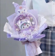 節日優惠❤️情人節花束 kuromi 可羅米 魔法melody  巴庫 酷洛米滿天星花束 led燈 永生花 乾花 情人節禮物 520花束 勿忘我 聖誕節花束 聖誕節禮物 告白 交換禮物 平安夜 生日 