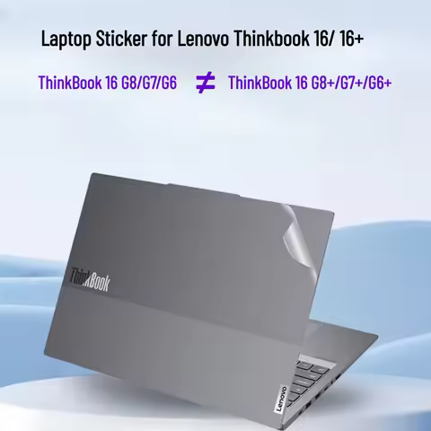 Laptop Skin Sticker for Lenovo ThinkBook 16 G8 G7 G6 Full Body Protective Film Anti-Scratch for Thin