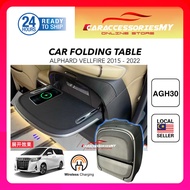 Toyota Alphard Vellfire LM AGH30 pilot seat folding table wireless charging ambient light rear storage meja 威尔法埃尔法折叠小桌子