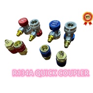 Universal R134A Car Adapter Aircond Quick Connector High Low Pressure Adapter Penyaman Udara Kereta 