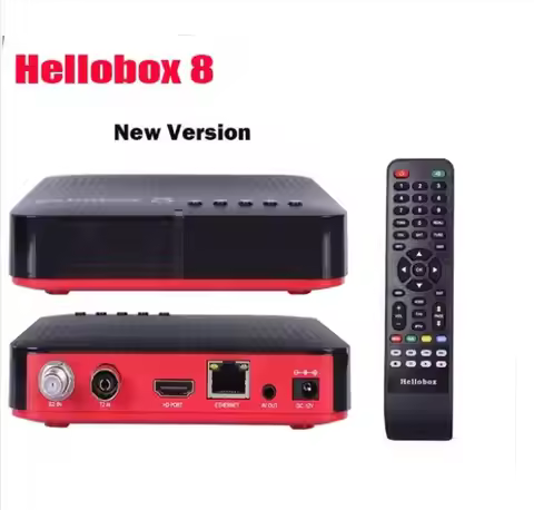 10PCS Hellobox 8 Satellite Tv Receiver DVB-T2 DVB S2 Combo TV Box Twin Tuner Support TV Play Set Top