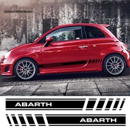 Suitable for FIAT FIAT 500 Side Skirt Car Sticker Door Pull Flower Modified Sticker A281