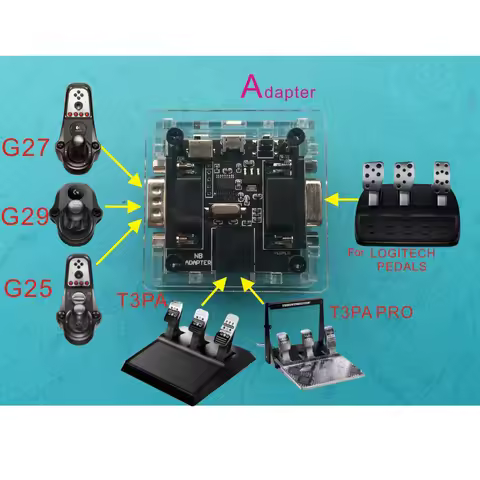 Adapter Converter For Logitech G25/G27/G29 Simracing Game Pedal Gear Shift-er MOD Adapter for Thrust