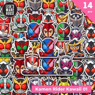 14 PCS Kawaii KamenRider Stickers 01