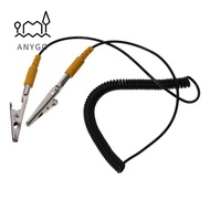 YRBWDYZDH Anti-Static ESD Grounding Cable, Black PU,Metal Coiled Cord, Male-to-Female 2mm 180cm / 71