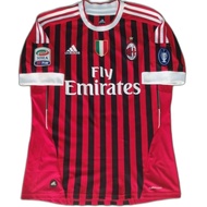 Zlatan Ibrahimovic #11 Rossoneri Home Jersey ACM 2011/2012 Original Football Shirt Kit Soccer Shirts