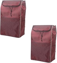 Large Capacity Shopping Bag - 72L Hand Cart Replacement Bag, Waterproof Oxford Cloth Storage Bag, Portable Folding Shopping Cart Replacement Bag, Trolley Replacement Bag 38 x 27 x 67 cm (Color : 2PCS