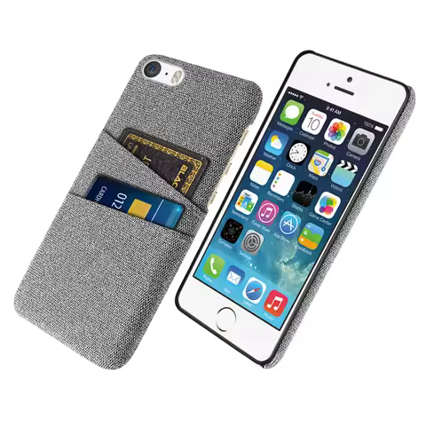 SE 2016 For Apple iPhone SE 2016 Case Luxury Fabric Dual Card Cover For iPhone SE 2020 2022 Silicon 