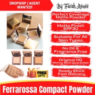 Ferrarossa Perfect Coverage Matte SPF30 Compact Powder Foundation Concealer Treatment Sunscreen Oil Control