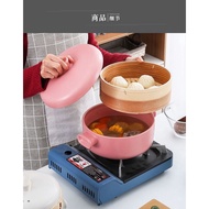 2.5L Japanese Steamer Home Casserole Soup Pot Ceramic Steamer Soup Small 2.5L蒸笼砂锅