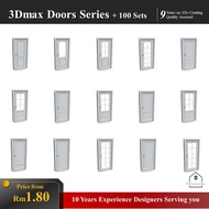 [3Ds max 40 Doors Models] Door Model / 3Ds Model / Furniture Detail 3D Model / 3Dmax / Vray/ Updates