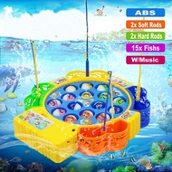 Mainan Pancing Ikan Elektrik Berputar Untuk Interaksi Orang Tua Anak