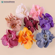 NANASALONNN Fabric Solid Color Flower Hair Claws Bohemia Floral Hair Barrettes Seaside Vacation Wedd