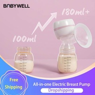 ZZOOI Babywell 180ml Electric Breast Pump USB Chargable Silent Portable Milk Extractor Automatic Milker Comfort Breastfeeding BPA Free