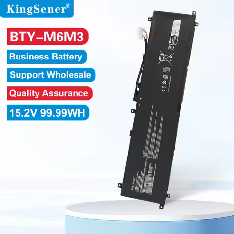 KingSener 99.99Wh BTY-M6M3 Laptop Battery for MSI GE78HX GE78HX MS-15M1 15M2 MS-17S1 17S2 GE68H High
