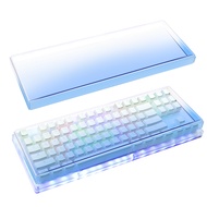 Geekria Clear Gradient Acrylic Keyboard Dust Cover for 80% Compact 87 Keys Wireless Keyboards Compat