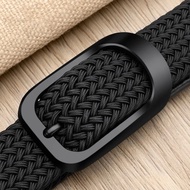 Belt belt Gift for Boyfriend belt Men Braided Nylon Elastic belt Elastic belt Perforation-Free Canva