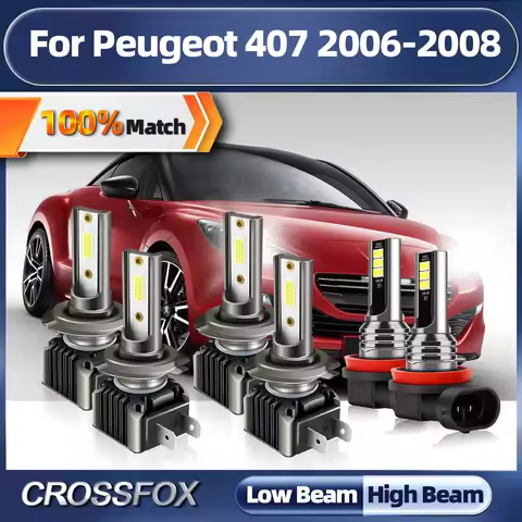 CROSSFOX Canbus LED Headlight Bulb 360W Headlamp Ampoule 60000LM Turbo Plug And Play Fog Lights For 