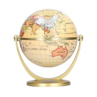 [WON]Mini World Map Globe English Edition Desktop Rotating Earth Geography Globe Teaching Tool