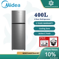 MIDEA 400L/ 490L 2 DOOR INVERTER QUATTRO REFRIGERATORS PETI AIS PETI SEJUK FRIDGE