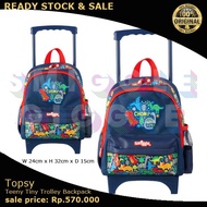 (Ori) Smiggle Topsy Teeny Tiny Trolley Backpack Boy Version