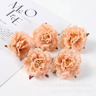 1pc Peony Artifical Flower Rose 6.5cm Wedding Home Decoration DIY Handmade Garland Material Silk Flo