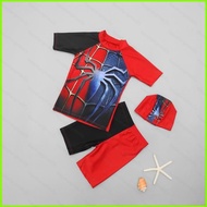 HK2 2025 Summer Spider-Man Iron Man Boys Swimsuit Sunscreen Quick Dry Two-Piece Swimsuit Hot Sale HK