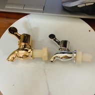 Faucet for 3 liter and 5 liter glass water bottles