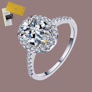 Including GRA Certificate Moissanite Ring 5 Carat Women's Pink Luxury