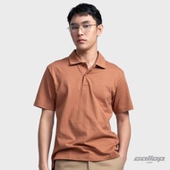 GALLOP : COTTON POLO SHIRTS เสื้อโปโลผ้า Cotton รุ่น GP9064 สี Coco Brown - น้ำตาลเข้ม / ราคาปรกติ 1490.-