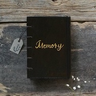 Burns wood with the word. notebook handmade notebook diary handmade wood 筆記本