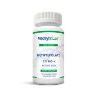 Pure L-Methylfolate 7.5mg, 3 Months Supply. Pharmaceutical Grade, Professional Strength Active Methy