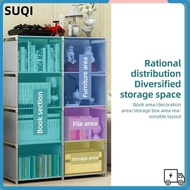 LUCKY-SUQI 5-Tier Book Shelf, Vertical Space-Saving 8 Cube Storage, Book Organize Freestanding Moder