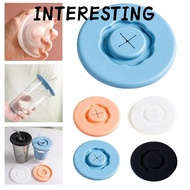 INTERESTING 3PCS Cup Dustproof Cover, Soft Universal Silicone Cup Lid, Reusable Diameter 95mm Seal L
