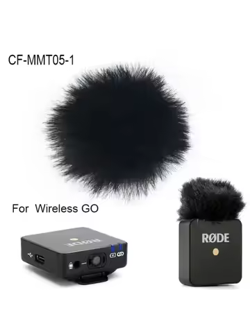 Furry Windproof Windscreen Compatible for RODE Wireless GO I and Saramonic Blink500 Wireless Microph