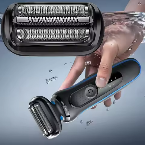 53B Replacement Head Compatible For braun Series 6 or 5 Electric Shaver Razor 5020s, ,Black