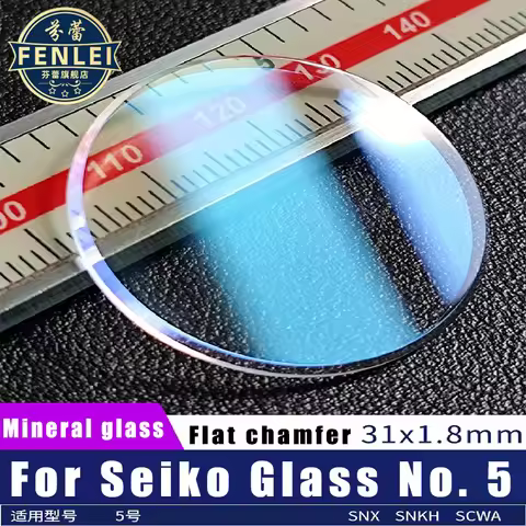 Flat 31*1.8mm Mineral Crystal Watch Glass High Quality For Seiko 5 310W17LN00 SNX SNKH SCWA Mod Repl