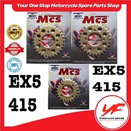 SPOKET SPROCKET MCS 415 GOLD HONDA EX5 DREAM CLASS WAVE100 C70 SIZE 22T-39T REAR BELAKANG SSS RKM CH