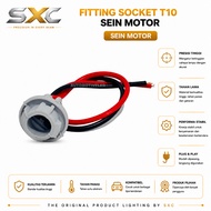 UNIVERSAL T10 Socket FITTING Motorcycle Turn Signal Light T10 T10 Turn Signal Bulb Socket