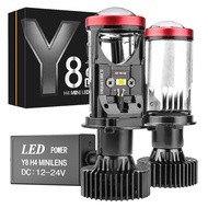 ส่งจากไทยภายใน 24 ชม คู่ Y8 H4 หลอดไฟรถยนต์ LED หลอดไฟ led รถยนต์ หลอดไฟหน้ารถยนต์ LED หลอดไฟ led รถยนต์ ไฟหน้า Y8 LED