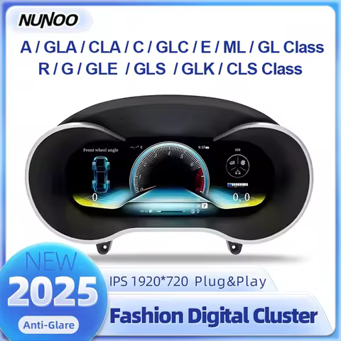 For Mercedes W205 W204 W176 X156 C117 C207 W212 X204 W463 W166 C218 LCD Instrument Dashboard Car Spe