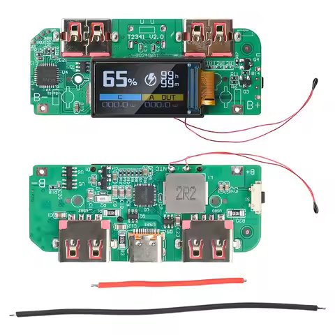 22.5W PD Colorful Display Bidirectional Fast Charger Mobile Power Module Circuit DIY Motherboard 5V 
