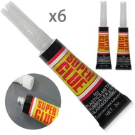 6pcs Strong Adhesive Glue 401 Super Glue Surface Insensitive Fast Instant Glue Tool