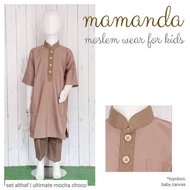 Suit Mamanda Children's Kurtakoko Set Althaf Mocca Choco Brown