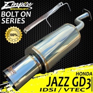 HONDA Bolt On Racing Carknalpot Jazz Gd3 Idsi Vtec Muffler EMP001 V3 Empire Exhaust