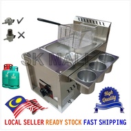 KT 8L Commercial Gas Deep Fryer Dapur Goreng Gas Frying Stove Kentang Goreng Gas Cooker Deep Fryer Machine