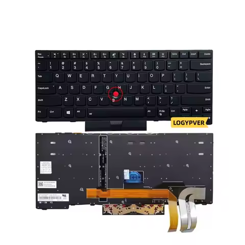 US English Keyboard for Lenovo Thinkpad T495 T490 E495 E490S E480 E485 L480 L380 E490 L490 Yoga L390