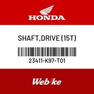 SHAFT, DRIVE (15T) 23411-K97-T01 ADV150 OEM / Suku Cadang Asli Honda