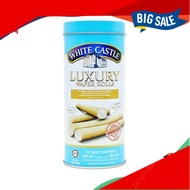 (HALAL) Biskut Wafer, Biskut Gulung, White Castle Luxury Wafers With Vanilla Filling 70G